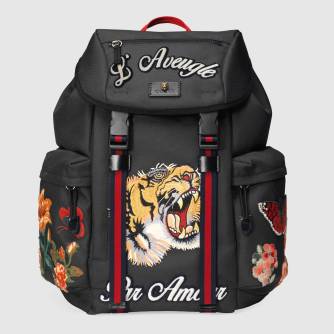 Gucci backpack with embroidery