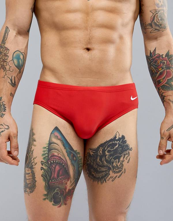 Nike Swimming core briefs in red from ASOS